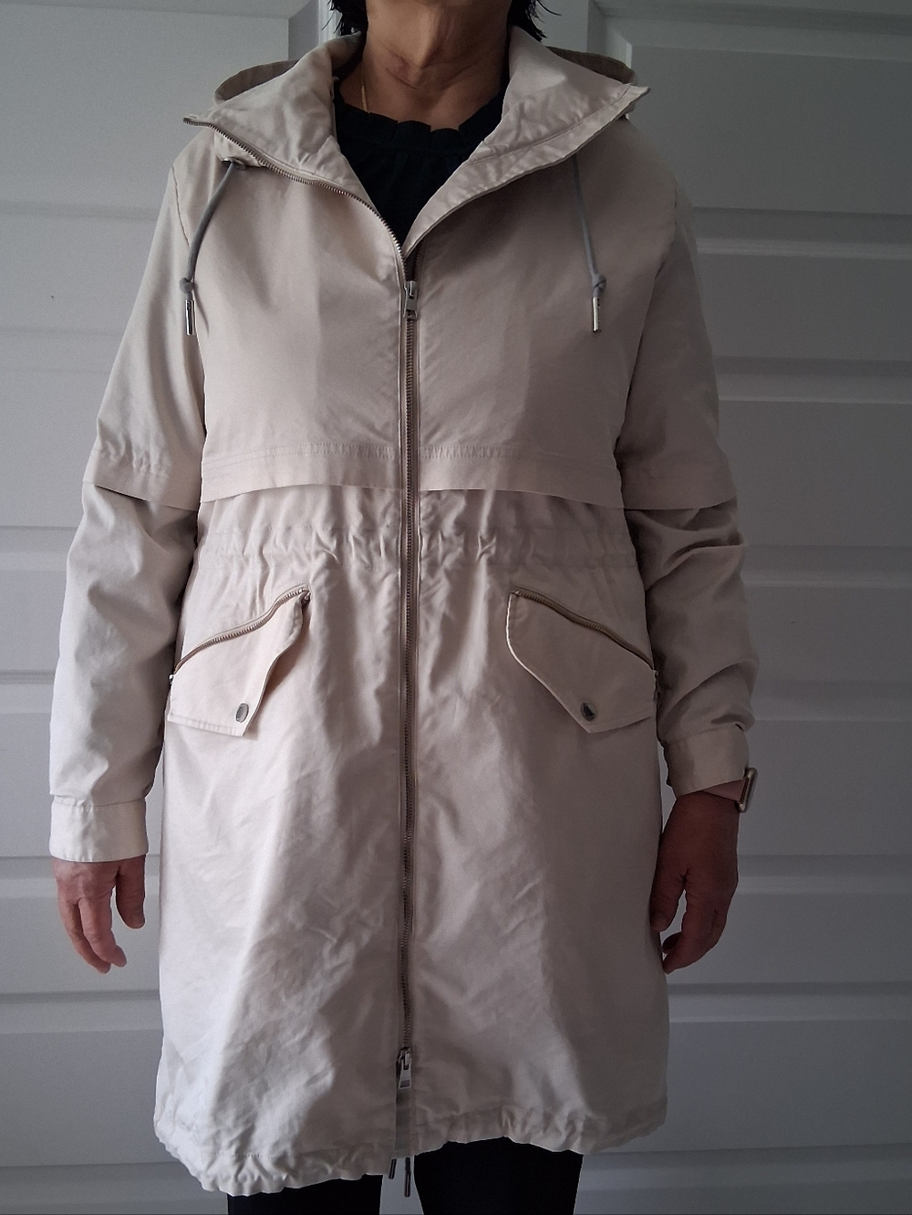 Soia & Kyo Rain Jacket Trench XL US 14 VGUC Water Resistant